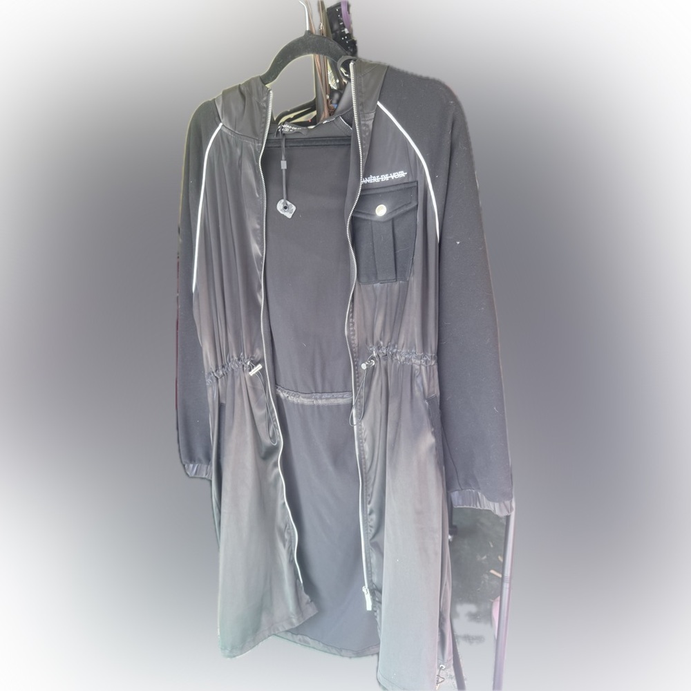 Women's Black Hooded Jacket